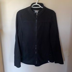Avalanche black zip up fleece